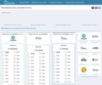 Quinielaresultados.com.ar(Resultados de la quinielas nacional y provincia de hoy) Screenshot