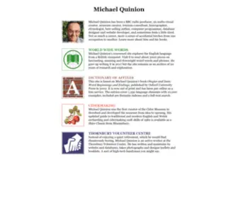 Quinion.com(Michael Quinion's website) Screenshot