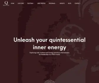 Quinnergy.com(Unleash your quintessential inner energy) Screenshot