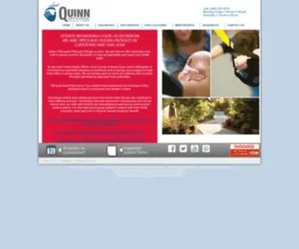 Quinnpt.com(Physical Therapy San Jose) Screenshot