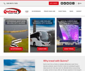 Quinnscoachhire.com(Quinns Coach Hire) Screenshot