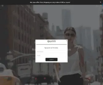 Quinnshop.com(QUINN) Screenshot