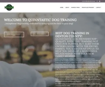 QuinntastiCDog.com(Quinntastic Dog Training) Screenshot