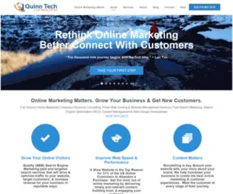 Quinntechco.com(Specializing in Online Marketing Services for Business) Screenshot