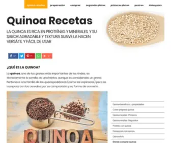 Quinoarecetas.es(Quinoa) Screenshot