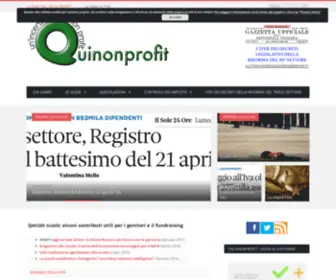 Quinonprofit.it(Un'incerta idea del non profit) Screenshot