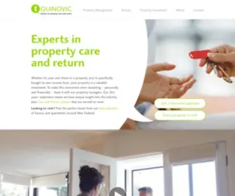 Quinovic.co.nz(Experts In Property Management) Screenshot