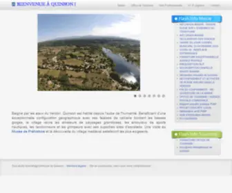 Quinson.fr(Commune de Quinson) Screenshot