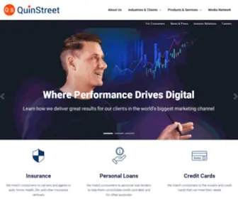 Quinstreet.com(Home) Screenshot