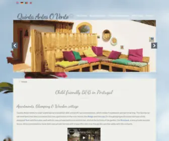Quintaantesovento.com(Vakantie in Portugal op B&B) Screenshot