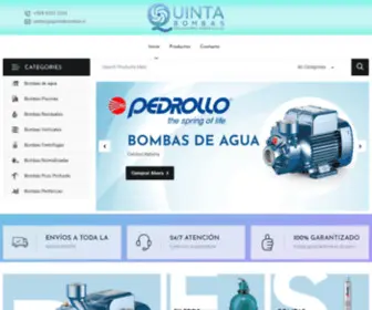 Quintabombas.cl(BOMBAS PARA AGUA EN LA V REGIÓN) Screenshot