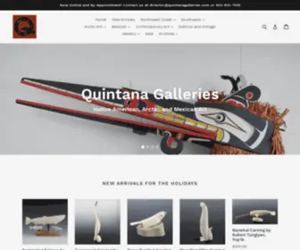 Quintanagalleries.com(Native American) Screenshot