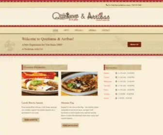 Quintanasandarribas.com(Quintanas and Arribas Restaurant) Screenshot