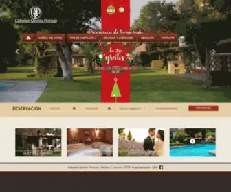 Quintapatricia.com.mx(Cabañas) Screenshot