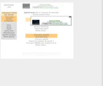 Quinte-Base.com(Les courses PMU) Screenshot