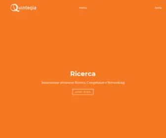 Quintegia.it(Innovazione attraverso Ricerca) Screenshot