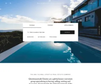 Quintessentiallyestates.com(Luxury Property Services) Screenshot