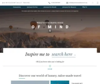 Quintessentiallytravel.com(Unique Luxury Holidays) Screenshot