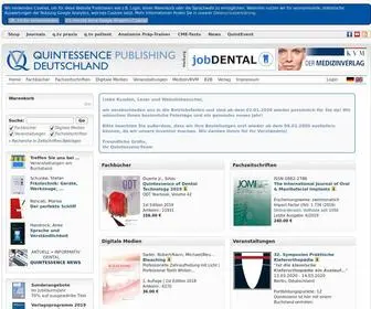 Quintessenz.de(Quintessence Publishing Deutschland) Screenshot