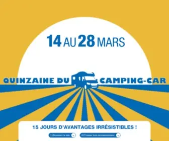 Quinzainecampingcar.com(La quinzaine du camping) Screenshot