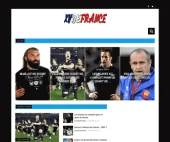 Quinzedefrance.com(L'actualité du XV De France de rugby) Screenshot