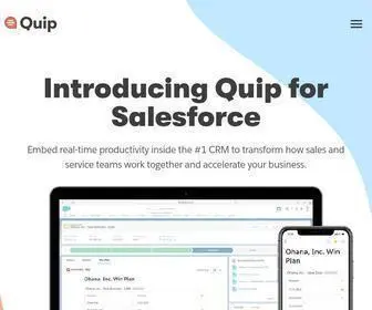 Quip.com(Quip is a new way of collaborating) Screenshot