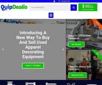 Quipdealio.com(Buy or Sell Equipment QuipDealio) Screenshot