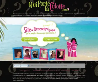 Quiportelaculotte.com(Rencontre gratuite) Screenshot