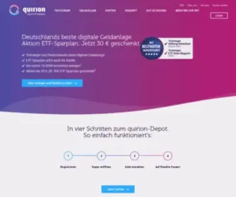 Quirion.de(Geld anlegen beim TESTSIEGER) Screenshot