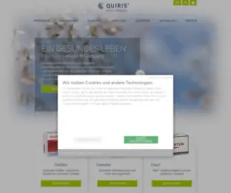 Quiris.de(Pflanzliche Arzneimittel und Gesundheitsprodukte) Screenshot