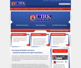 Quirkinsurance.com(Fire, Flood, Auto, Personal, Business Insurances from Quirk Insurance) Screenshot