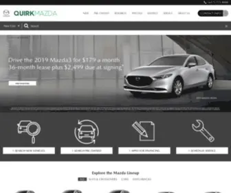 Quirkmazda.com(Quirk mazda) Screenshot