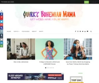Quirkybohemianmama.com(Bohemian Lifestyle Blog) Screenshot