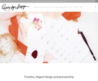 Quirkybydesign.com.au(Melbourne Calligraphy and Art) Screenshot