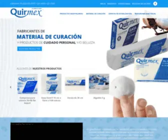 Quirmex.mx(Fabricantes de material de curación) Screenshot