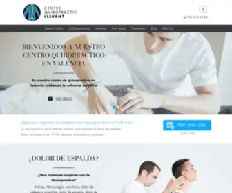Quiropracticllevant.com(Quiropráctico en Valencia) Screenshot