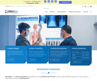 Quirovida.com.pe(Centro quiropráctico) Screenshot