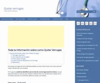 Quitarverrugas.com(Quitar Verrugas ▷ Métodos eficaces) Screenshot