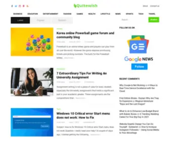 Quitewish.com(Quitewish) Screenshot