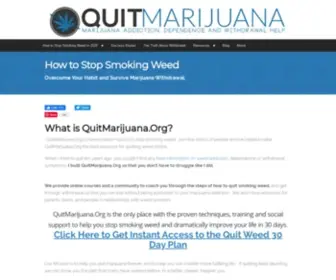 Quitmarijuana.org(How to Stop Smoking Weed & Beat Withdrawal in) Screenshot