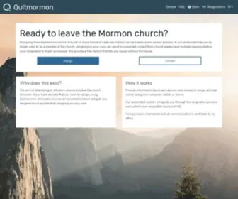 Quitmormon.com(Quitmormon) Screenshot