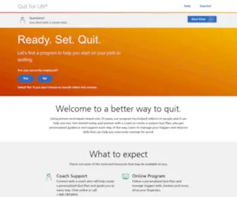 Quitnow.net(Health Portal Health Portal) Screenshot