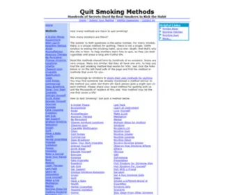 Quitsmokingmethods.com(Quit Smoking Methods Learn How to Quit Smoking Stop Smoking Quitting Cigarettes) Screenshot