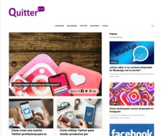 Quitter.es(Descubre todos los secretos de las redes sociales más populares) Screenshot