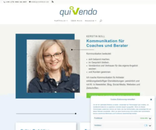 Quivendo.de(Content Marketing für Selbständige & kleine Teams) Screenshot