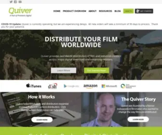 Quiverdigital.com(Digital Distribution to World's Largest VOD Platforms) Screenshot