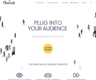 Quividi.com(Audience & Campaign Intelligence for Digital Signage) Screenshot