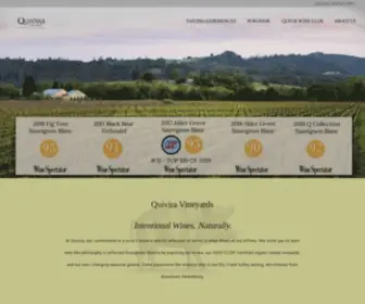 Quivirawine.com(Quivira Vineyards) Screenshot