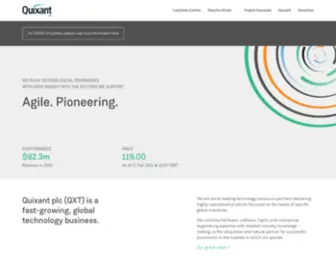 Quixantplc.com(Quixant PLC) Screenshot