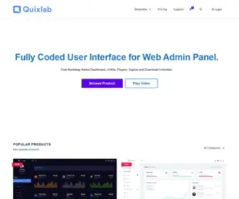 Quixlab.com(Admin Dashboard) Screenshot